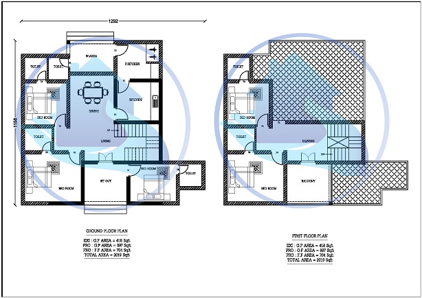2019 Square Feet Double Floor Contemporary Home Design