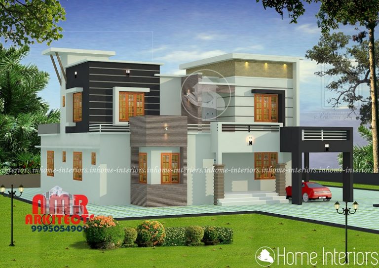 2386 Square Feet Double Floor Contemporary Home Design