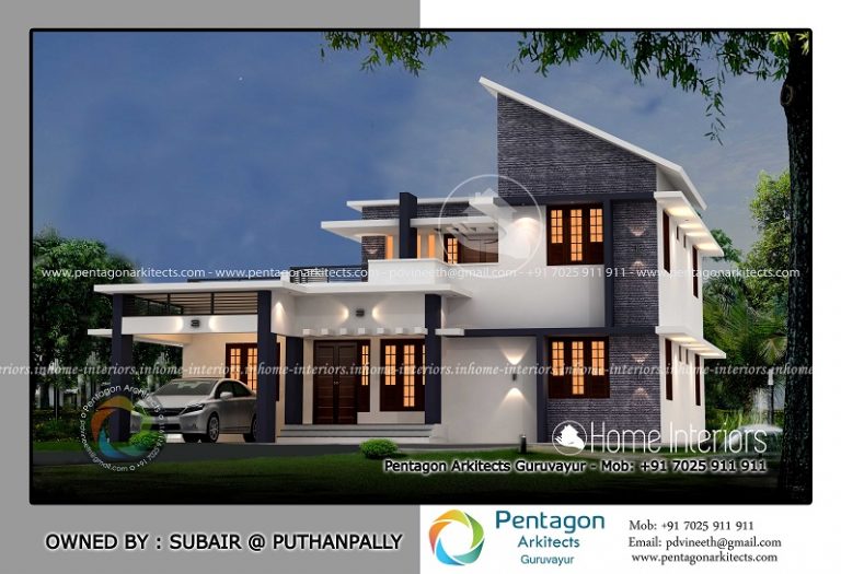 2536 Square Feet Double Floor Contemporary Home Design