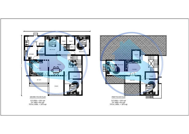 2979 Square Feet Double Floor Contemporary Home Design