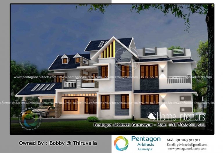 3110 Square Feet Double Floor Contemporary Home Design