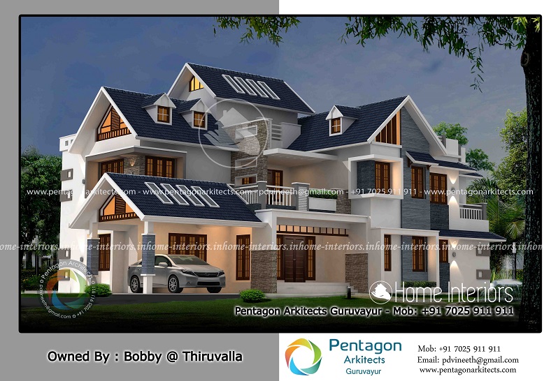 3110 Square Feet Double Floor Contemporary Home Design