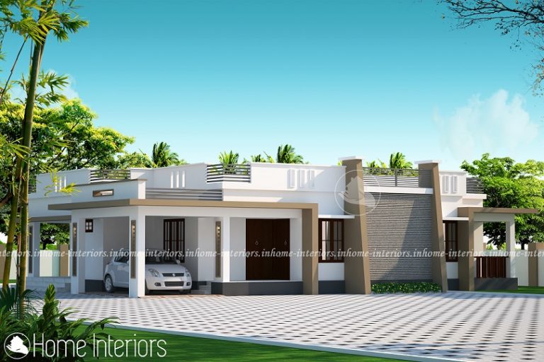1162 Square Feet Single Floor Contemporary Home Design
