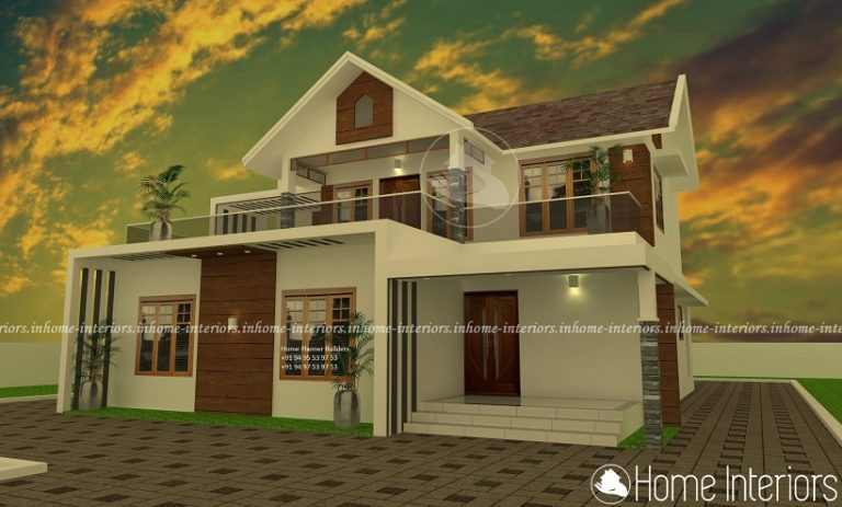 2500 Square Feet Double Floor Modern Home Design