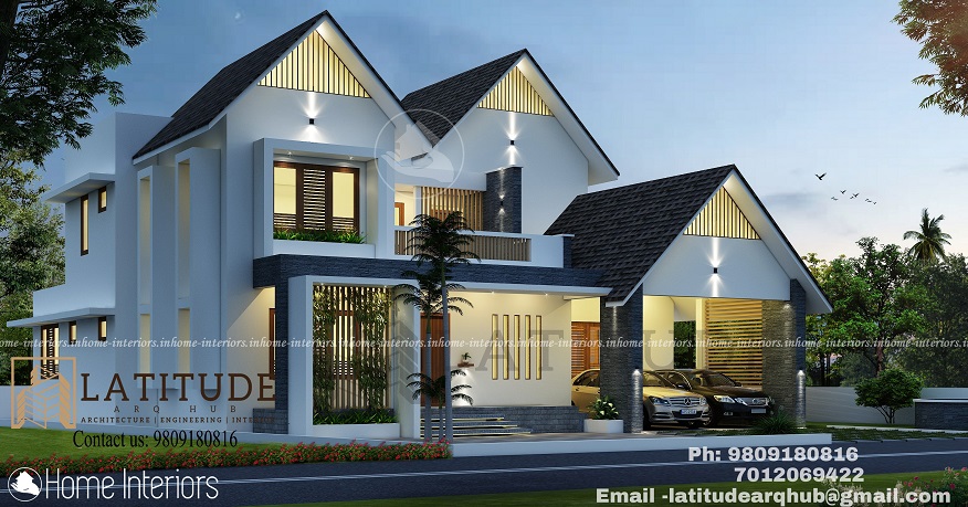2754 Square Feet Double Floor Contemporary Home Design