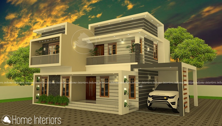 2600 Square Feet Double Floor Contemporary Home Design
