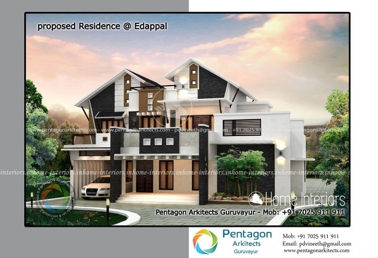 2739 Square Feet Double Floor Contemporary Home Design