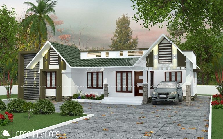 1300 Square Feet Single Floor Low Budget Home Design