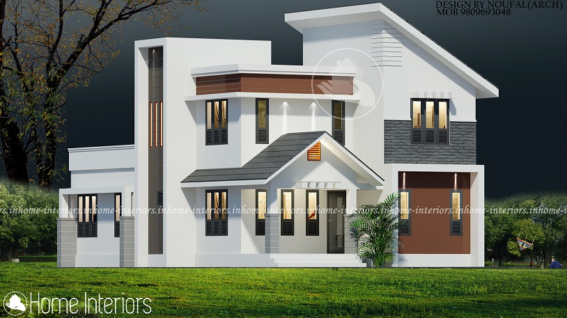 1600 Square Feet Double Floor Low Budget Home Design