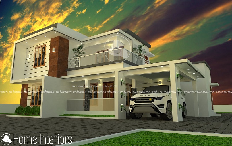 1950 Square Feet Double Floor Contemporary Home Designs
