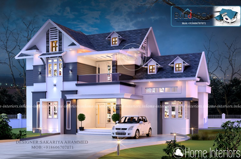 2967 Square Feet Double Floor Contemporary Home Design