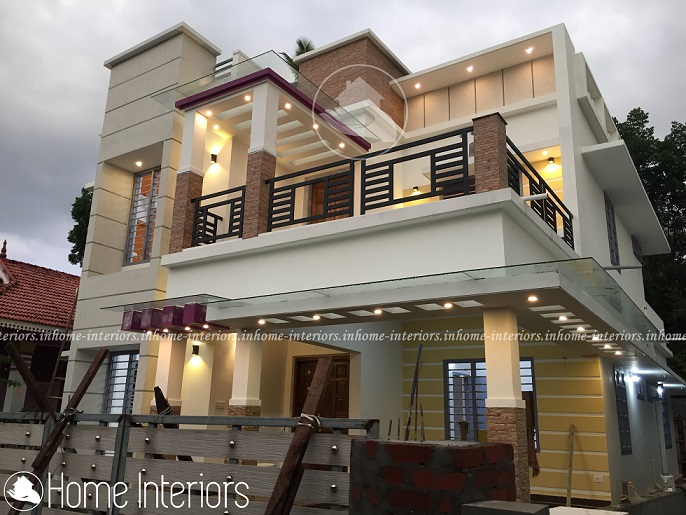 1750 Square Feet Double Floor Contemporary Home Designs