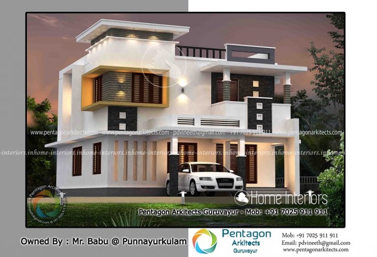 1933 Square Feet Double Floor Contemporary Home Design