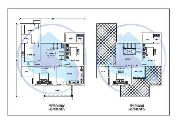 2136 Square Feet Double Floor Contemporary Home Design