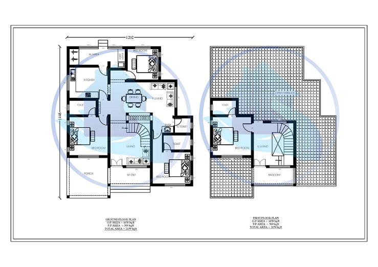 2159 Square Feet Double Floor Contemporary Home Design