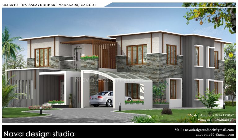 3720 Square Feet Double Floor Home Design