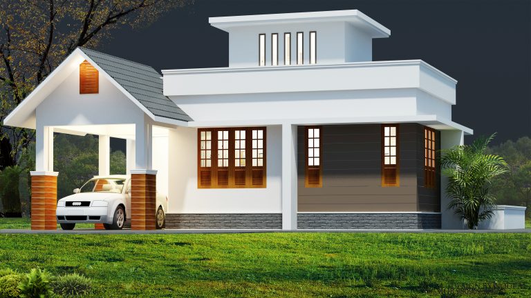 1000 Square Feet Single Floor Low Budget Home Design