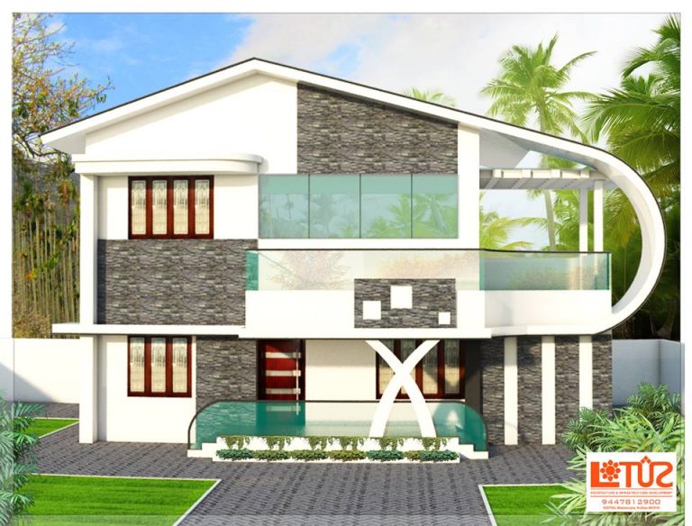1400 Square Feet Double Floor Home Design