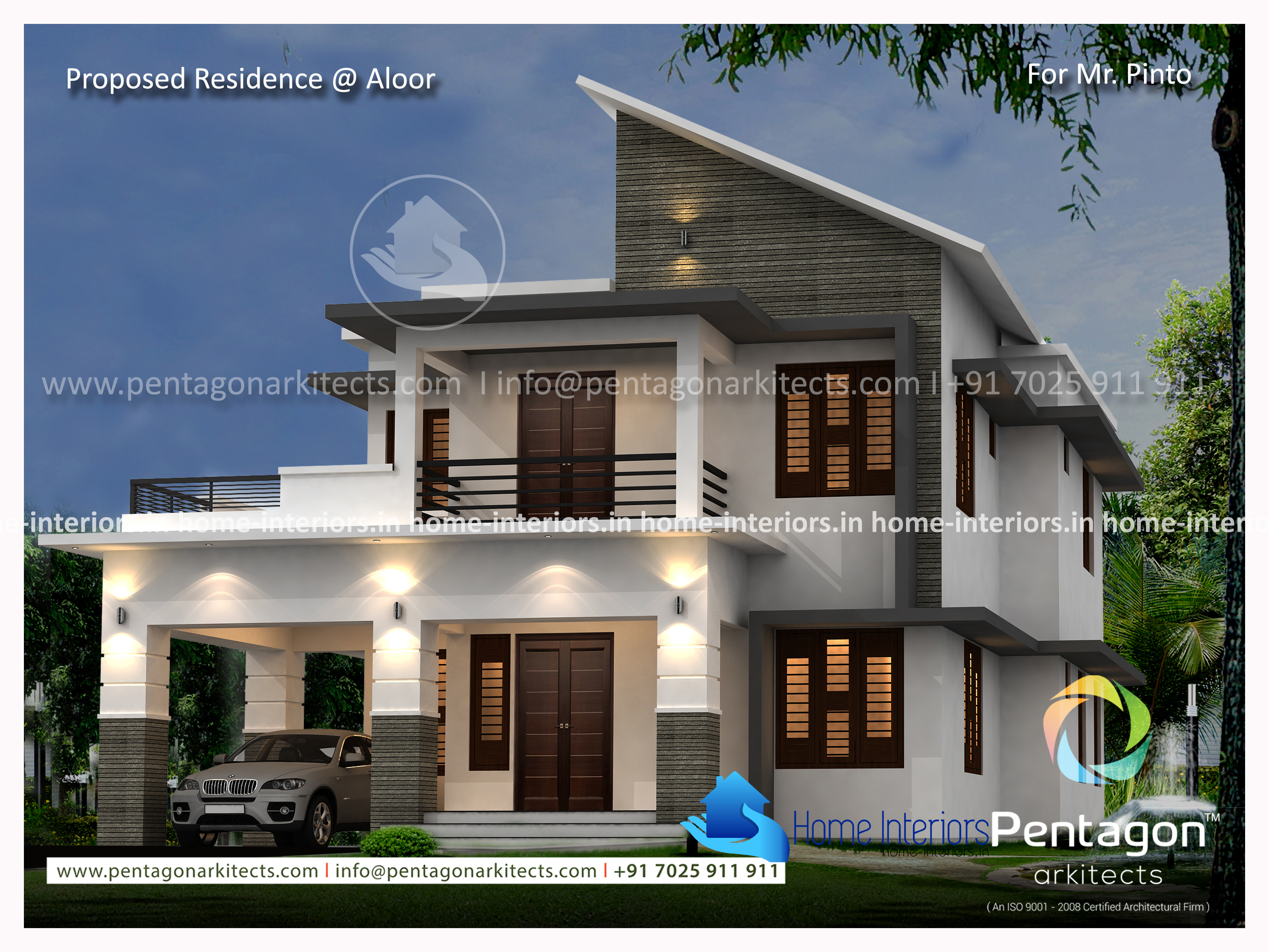 1822 Square Feet Double Floor Contemporary Home Design