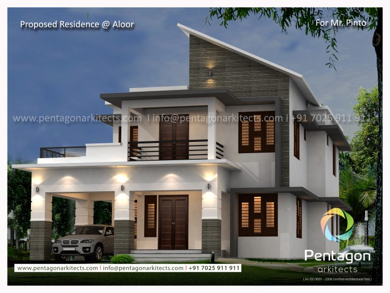 1822 Square Feet Double Floor Contemporary Home Design