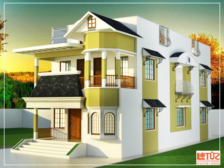 2000 Square Feet Double Floor Modern Home Designs