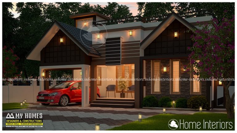 1000 Square Feet 3 BHK Budget Home Design