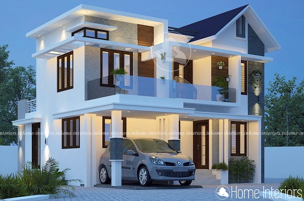 1850 Sq Ft Double Floor Contemporary Home Designs