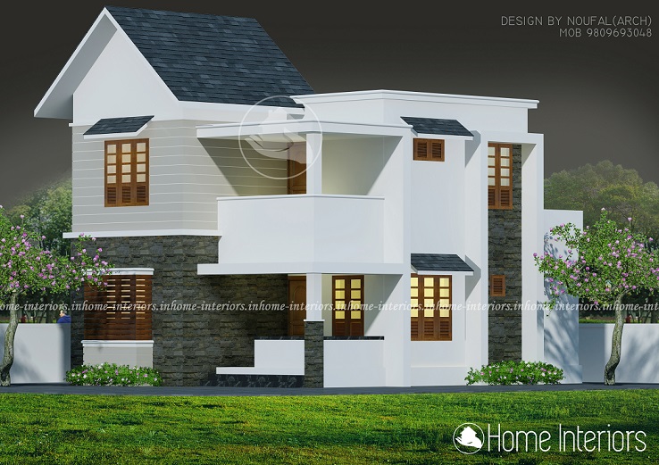 1400 Square Feet Double Floor Contemporary Home Design