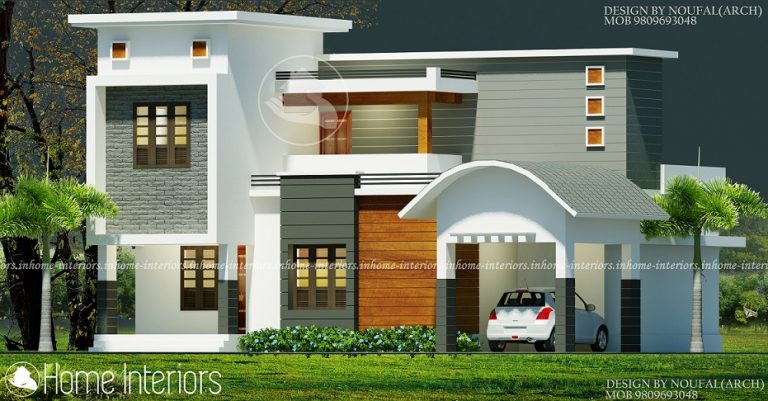 1800 Square Feet Double Floor Contemporary Home Design