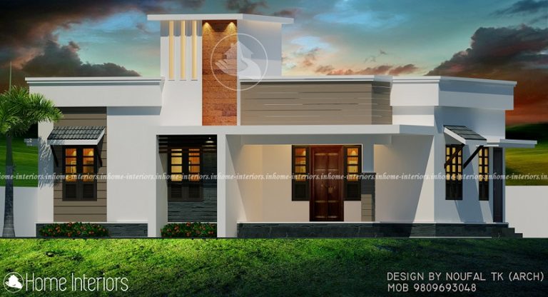 1033 Square Feet Single Floor Contemporary Home Design
