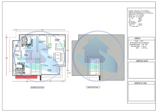 1033 Square Feet Single Floor Contemporary Home Design