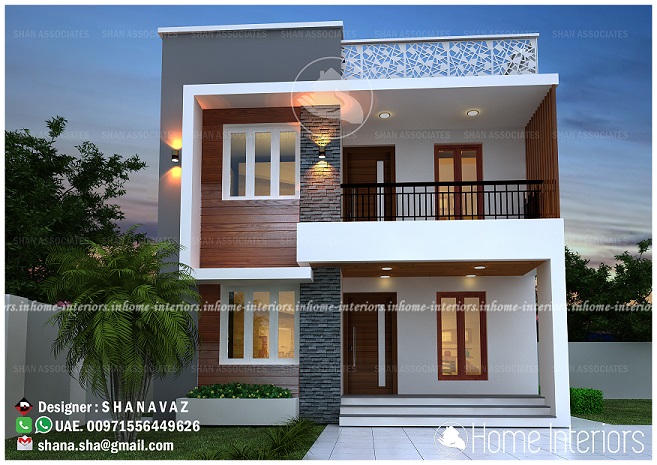 1657 Square Feet Double Floor Contemporary Home Design