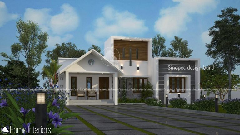 1300 Square Feet Single Floor Contemporary Home Design