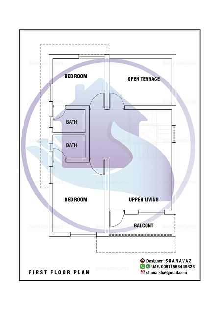 1657 Square Feet Double Floor Contemporary Home Design