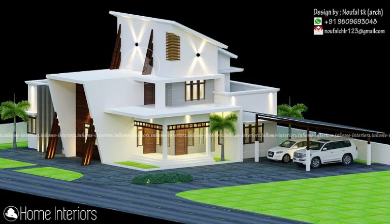 2000 Square Feet Double Floor Modern Home Design