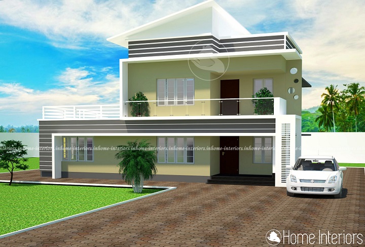 1684 Square Feet Double Floor Contemporary Home Design