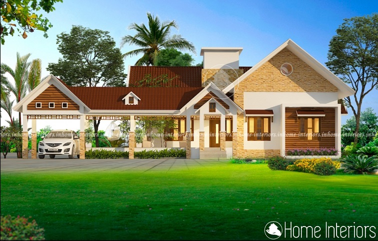 2650 Square Feet Double Floor Contemporary Home Design