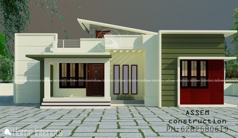 1150 Square Feet Single Floor Contemporary Home Design