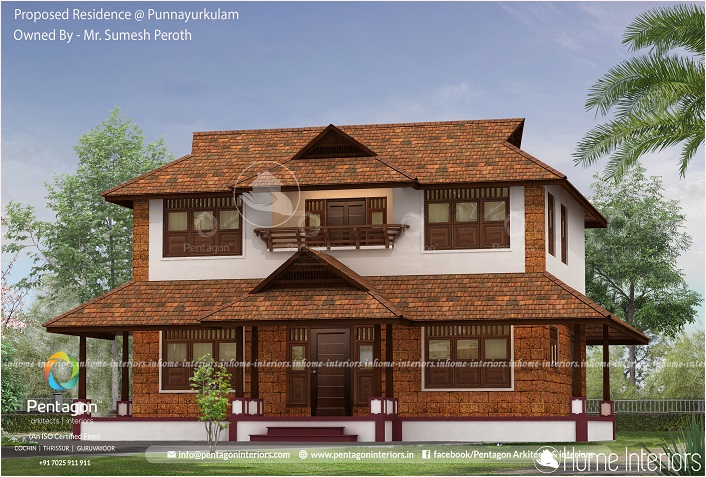 1637 Square Feet Double Floor Contemporary Home Design