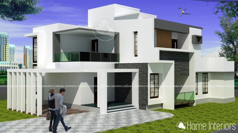 2800 Square Feet Double Floor Contemporary Home Design