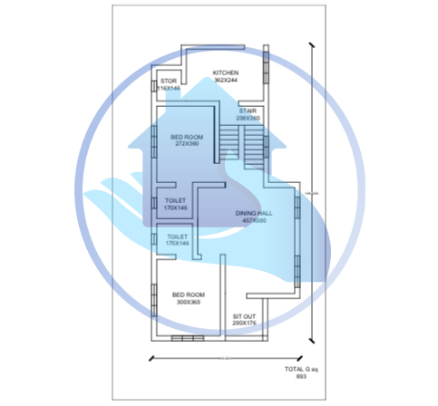 900 Square Feet Single Floor Low Cost Home Design
