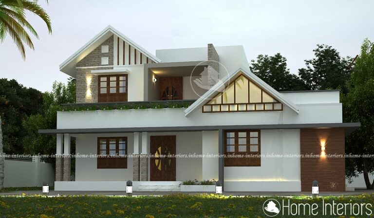 2300 Square Feet Double Floor Contemporary Home Design
