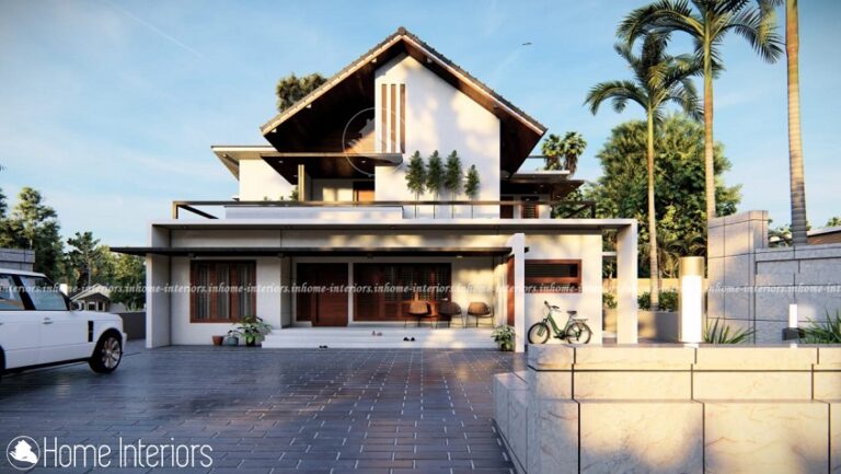 2200 Square Feet Double Floor Contemporary Home Design