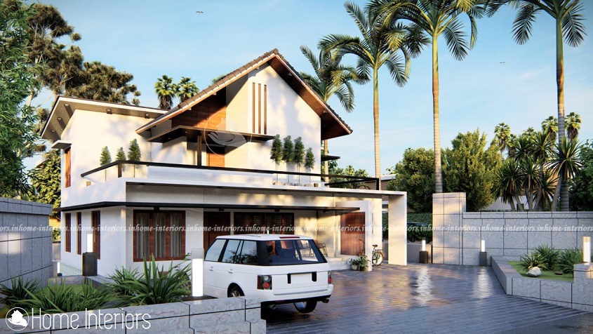 2200 Square Feet Double Floor Contemporary Home Design