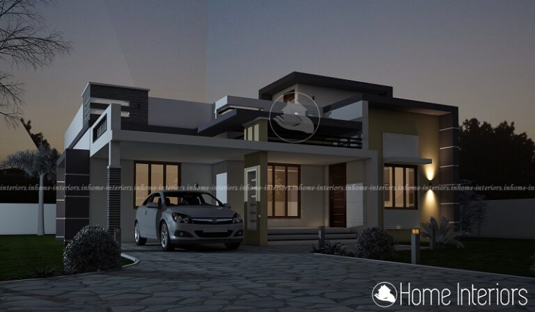 1486 Square Feet Single Floor Contemporary Home Design