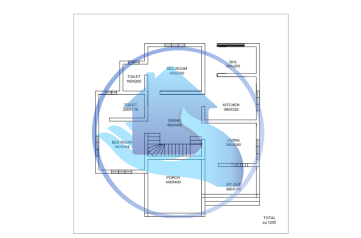 2200 Square Feet Contemporary 4 BHK Home Design