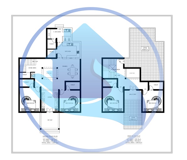 2436 Square Feet Double Floor Contemporary Home Design