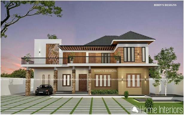 2953 Square Feet Double Floor Contemporary Home Design