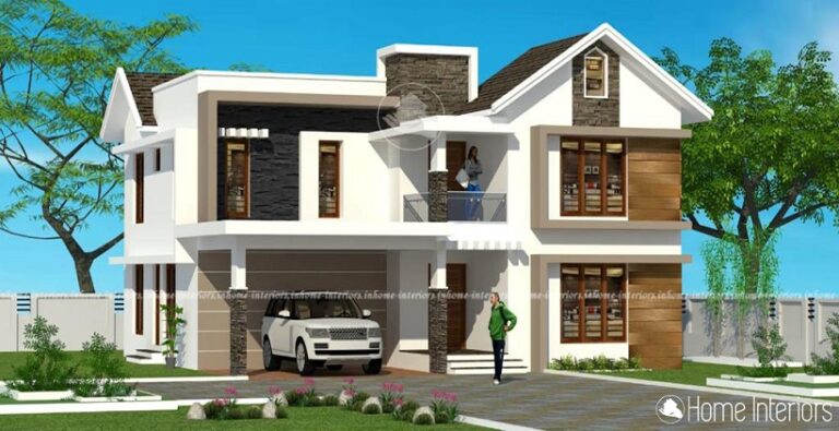 3109 Square Feet Double Floor Contemporary Home Design