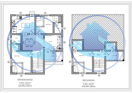 1483 Square Feet Double Floor Contemporary Home Design